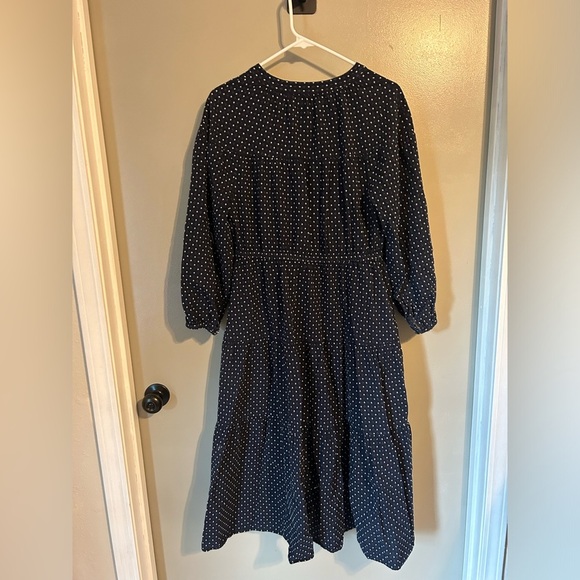 Madewell Print Tiered Midi Dress size large - Picture 4 of 4